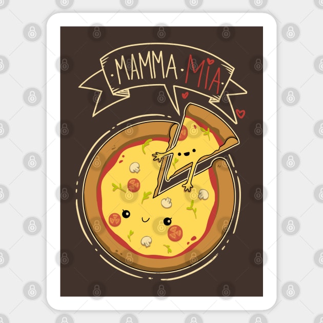Mamma Mia! Sticker by TheTeenosaur